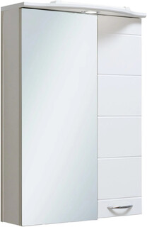 Зеркальный шкаф 50х75 см белый Runo Кипарис 00000000800 РУНО