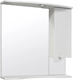 Зеркальный шкаф 75х80 см белый R Runo Милано УТ000002098 РУНО