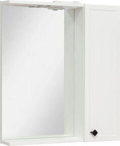 Зеркальный шкаф 65х75 см белый R Runo Римини 00-00001256 РУНО