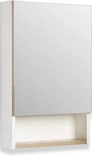 Зеркальный шкаф 50х65 см дуб крафт/белый R Runo Бари 00-00001381 РУНО