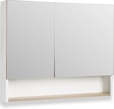 Зеркальный шкаф 80х65 см дуб крафт/белый Runo Бари 00-00001383 РУНО