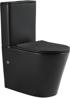 Унитаз-компакт безободковый с сиденьем микролифт SantiLine SL-5026MB