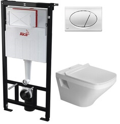 Комплект подвесной унитаз Duravit Durastyle 2536090000 + 0063790000 + система инсталляции AlcaPlast AM101/11203:1RUSSETM70