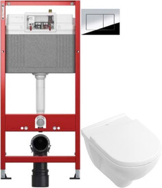 Комплект подвесной унитаз Villeroy & Boch O.Novo 5660HR01 + система инсталляции Tece 9400412