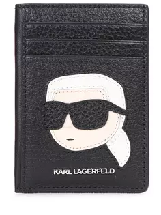 Кардхолдер кожаный K/Ikonik Karl Lagerfeld