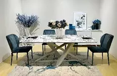 Стол VICENZA 220 BULGARI WHITE, керамика/белый Bravo