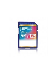 Карта памяти SD 128GB Silicon Power Elite SDXC Class 10 UHS-I (SP128GBSDXAU1V10)