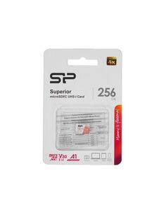 Карта памяти microSD 256GB Silicon Power Superior A1 microSDXC Class 10 UHS-I U3 100/80 Mb/s