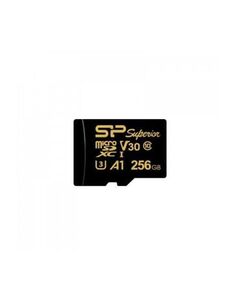 Карта памяти microSD 256GB Silicon Power Superior Golden A1 microSDXC Class 10 UHS-I U3 A1 100/80 Mb/s (SD адаптер)