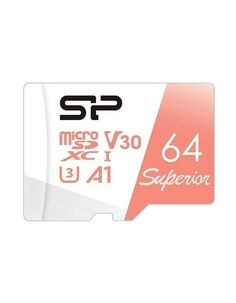 Карта памяти microSD 64GB Silicon Power Superior A1 microSDXC Class 10 UHS-I U3 100/80 Mb/s