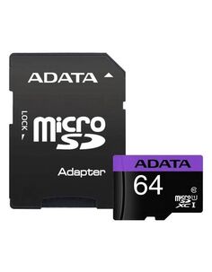 Карта памяти A-Data microSDXC 64Gb (AUSDX64GUICL10-RA1)