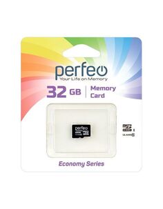 Карта памяти Perfeo microSDHC Class 10 32GB (PF32GMCSH10ES)