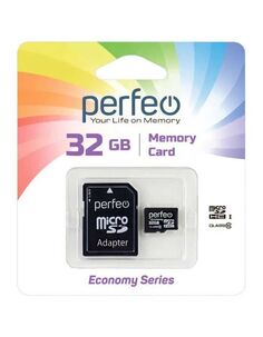 Карта памяти Perfeo microSD 32GB High-Capacity (Class 10) (PF32GMCSH10A)