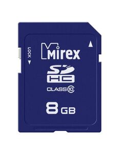 Карта памяти SD 8GB Mirex SDHC Class 10 (13611-SD10CD08)