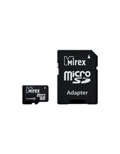 Карта памяти Mirex MicroSDHC 4Gb Class 10 13613-AD10SD04 + adapter