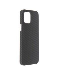 Чехол защитный Red Line для iPhone 12/12 Pro (6.1"), карбон, матовый, серый УТ000021874