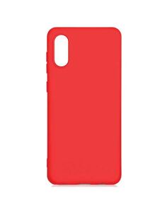 Чехол DF для Samsung Galaxy A02 с микрофиброй Silicone Red sOriginal-27