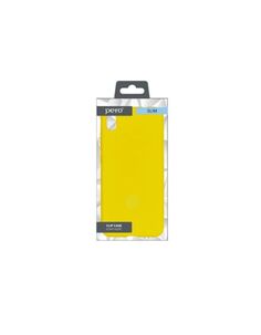 Чехол клип-кейс PERO LIQUID SILICONE для Apple iPhone 11 желтый ПЕРО