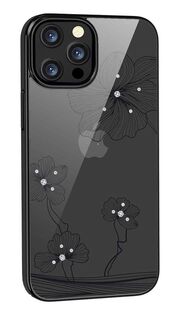 Чехол Devia Crystal Flora Case для iPhone 13 Pro - Black, Чёрный