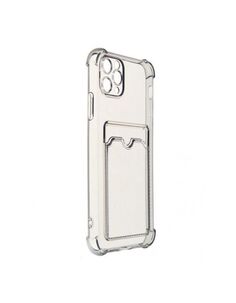 Чехол LuxCase для APPLE iPhone 11 Pro Max TPU с картхолдером 1.5mm Transparent-Grey 63551