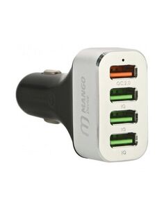 Автомобильное зарядное устройство Mango Device Quick Charge 2.0 (silver, 4USB car charger)