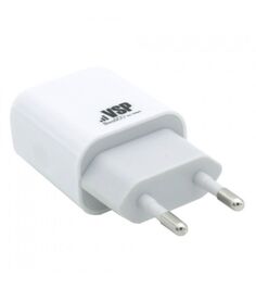 Сетевое зарядное устройство BoraSCO 2USB 2.1A Type-C белое