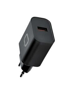 Сетевое зарядное устройство Qumo (Charger 0048), 1 USB, 3A, черный