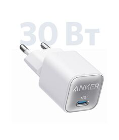 Сетевое зарядное устройство ANKER 511 Nano III 30W A2147 White/белый