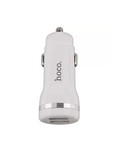Автомобильное зарядное устройство+кабель Type-C Hoco Z27 Staunch, 2USB, 2.4A, белый (92872)