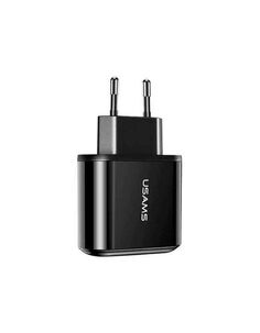 Сетевое зарядное устройство USAMS - US-CC085 T23 USB QC3.0+PD3.0 18W черный (CC85TC01)