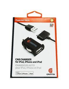 Автомобильное зарядное устройство Griffin для Apple iPhone, iPad PowerJolt Micro 1A (GC23095 )