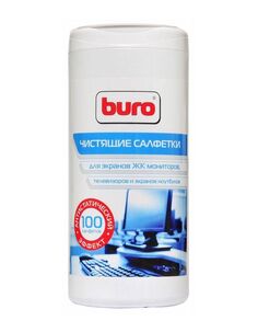 Салфетки Buro BU-Tscreen для экранов мониторов/плазменных/ЖК телевизоров/ноутбуков туба 100шт влажных
