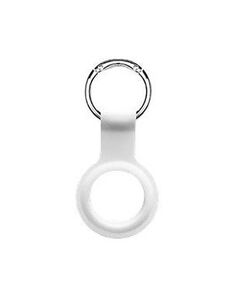 Чехол-брелок Devia Silicon Key Ring для AirTag - White