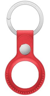 Чехол-брелок Devia Leather Key Ring для AirTag - Red