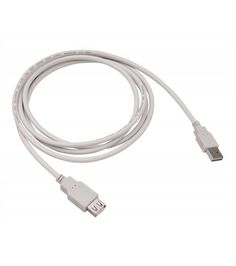 Кабель-удлинитель Buro Reversible USB A(m) USB A(f) 1.8м серый
