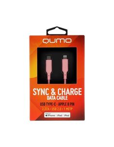 Кабель Qumo MFI С94 Type-C - Lightning 1m Pink 32996