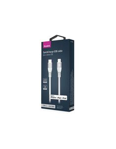 Кабель MFI Olmio 041659 Type-С - Lightning PD 3A 1.2м белый