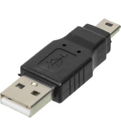 Переходник Ningbo mini USB B (m) USB A(m) черный
