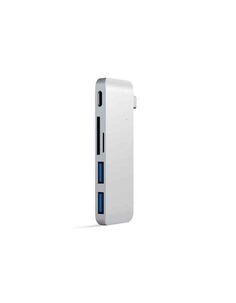 USB-хаб Satechi Type-C USB 3.0 Passthrough Hub для Macbook 12" серебряный