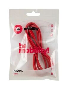 Дата-кабель MB mObility Type-C - Lightning, 3А, красный УТ000025656