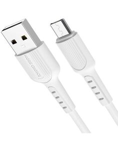 Дата-кабель More choice USB 2.0A для micro USB K26m TPE 1м (White)