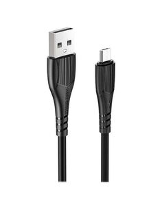 Дата-кабель More choice USB 2.4A для micro USB K22m TPE 1м (Black)