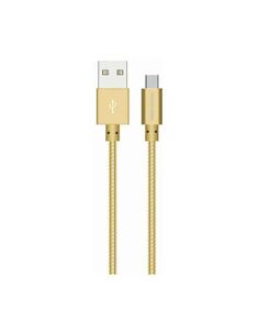 Дата-кабель More choice USB 2.1A для Type-C K31a металл 1м (Gold)