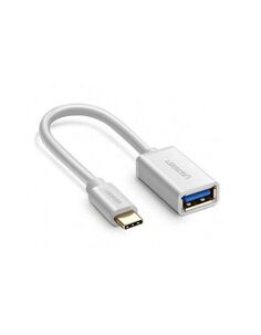 Кабель UGREEN US154 (30702) USB-C Male to USB 3.0 A Female OTG Cable. белый