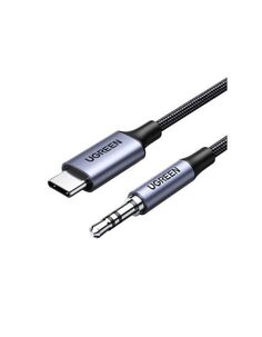 Кабель UGREEN CM450 (20192) USB-C Male to 3.5mm Male Audio Cable with Chip. 1м. черный
