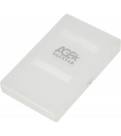 Внешний корпус для HDD/SSD AgeStar SUBCP1 SATA пластик белый 2.5"