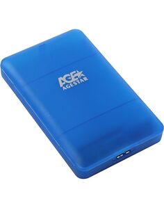 Внешний корпус для HDD/SSD AgeStar 3UBCP3 SATA пластик синий 2.5"