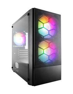 Корпус 1stPlayer Firebase X4-M Black (X4-M-BK-2F1P-1F1)