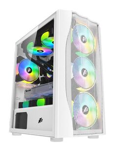 Корпус 1stPlayer Firebase X3-M White (X3-M-WH-4F1-W)