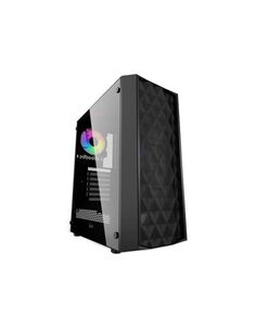 Корпус Powercase Diamond Mesh LED ATX Tempered Glass (CMDM-L1) Black